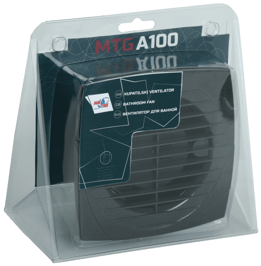 VENTILATOR KUPATILSKI MTG A100-PP ANTRACIT